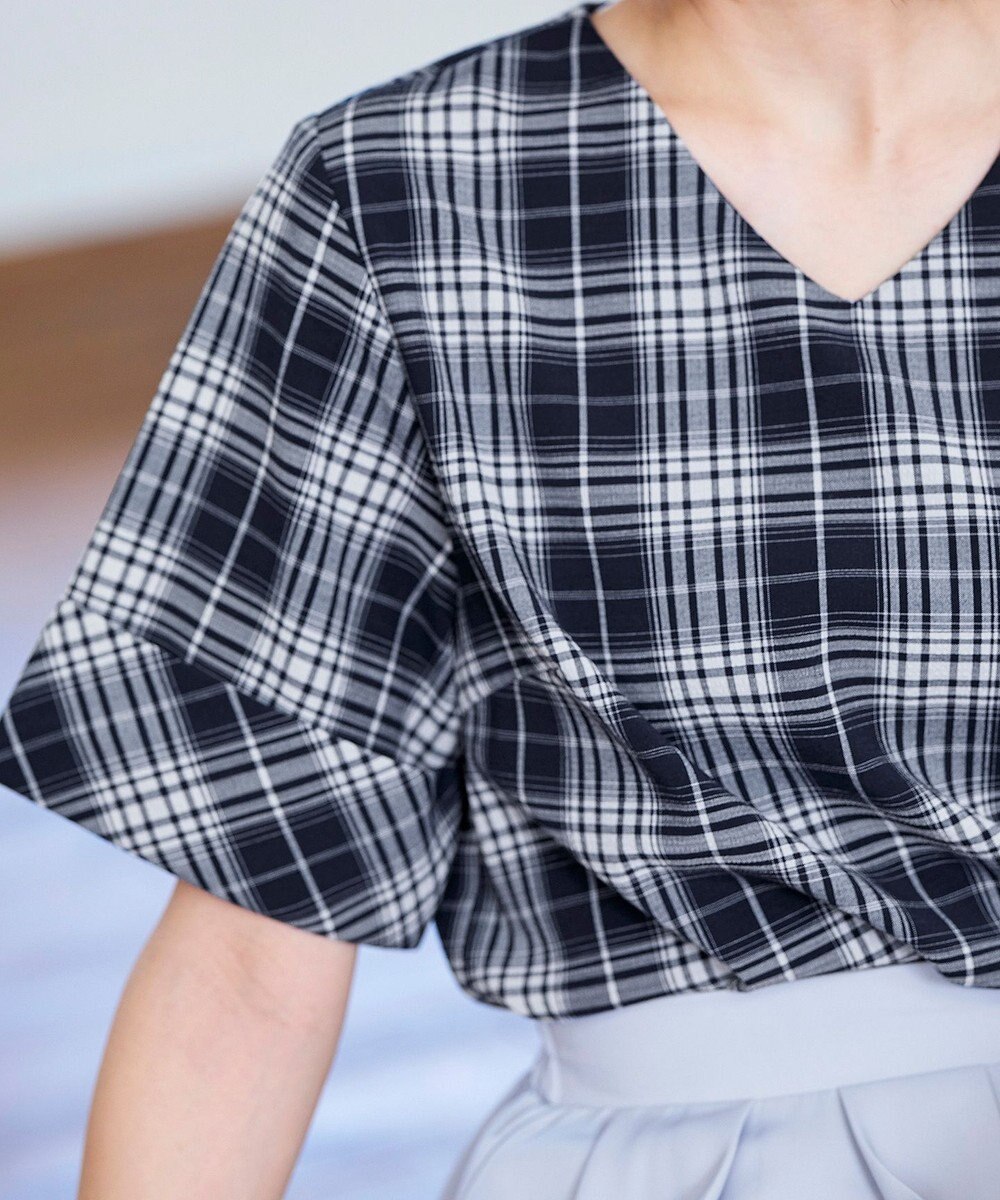 Tiaclasse L 【洗える】ゆったりシルエットの幅広カフスブラウス 