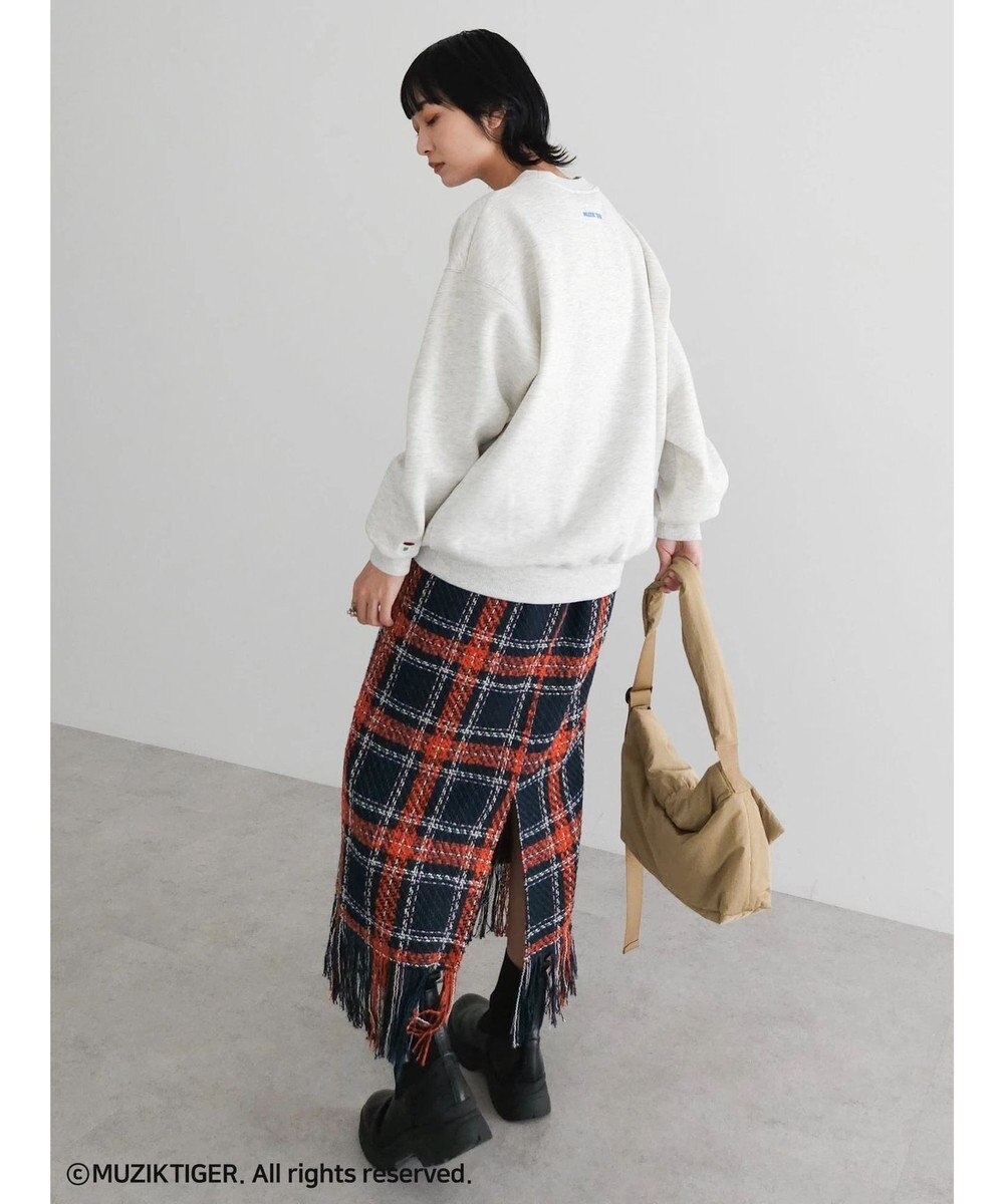 Green Parks ムジークタイガー／裏起毛プリントプルオーバー 