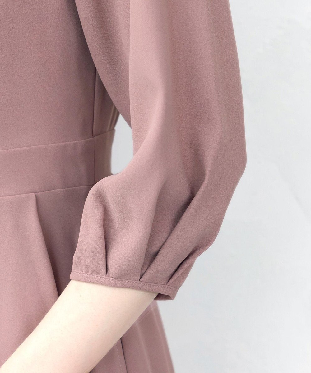 Tiaclasse L 【洗える】大人の洗練ドレープワンピース 