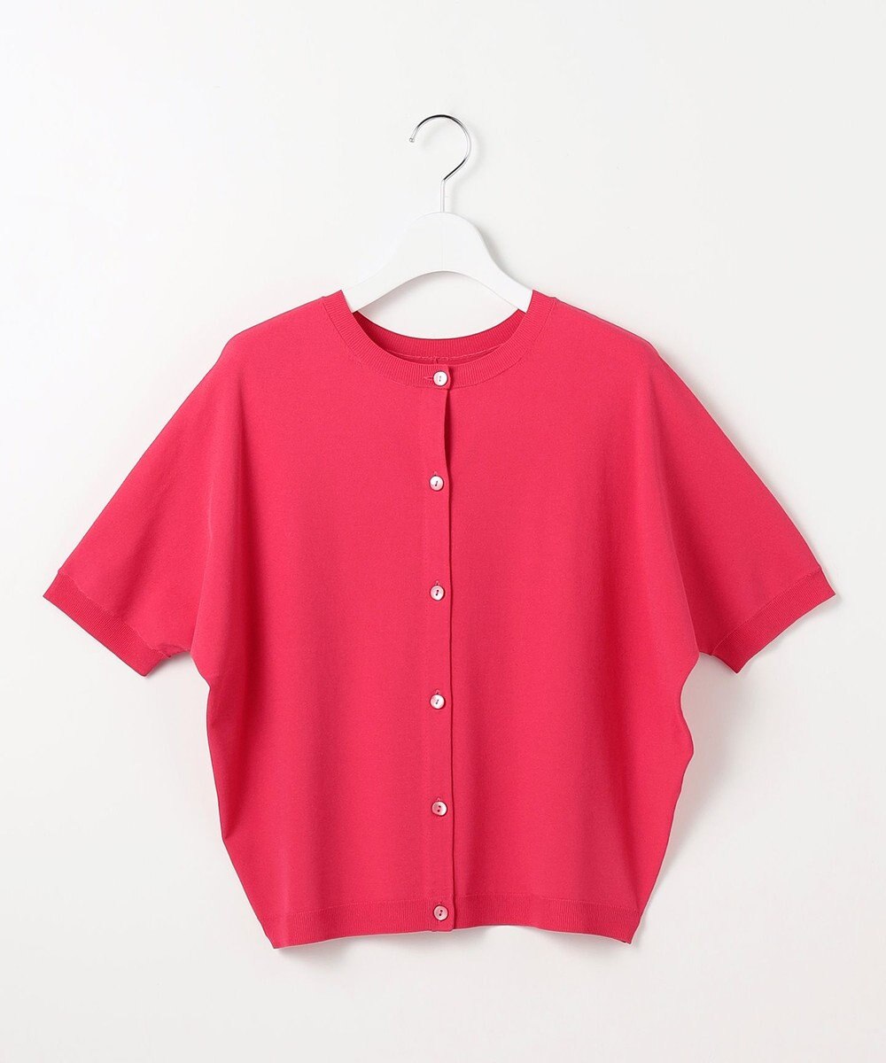 自由区 【前後着用可能】クレープストレッチドルマンスリーブ ニット 