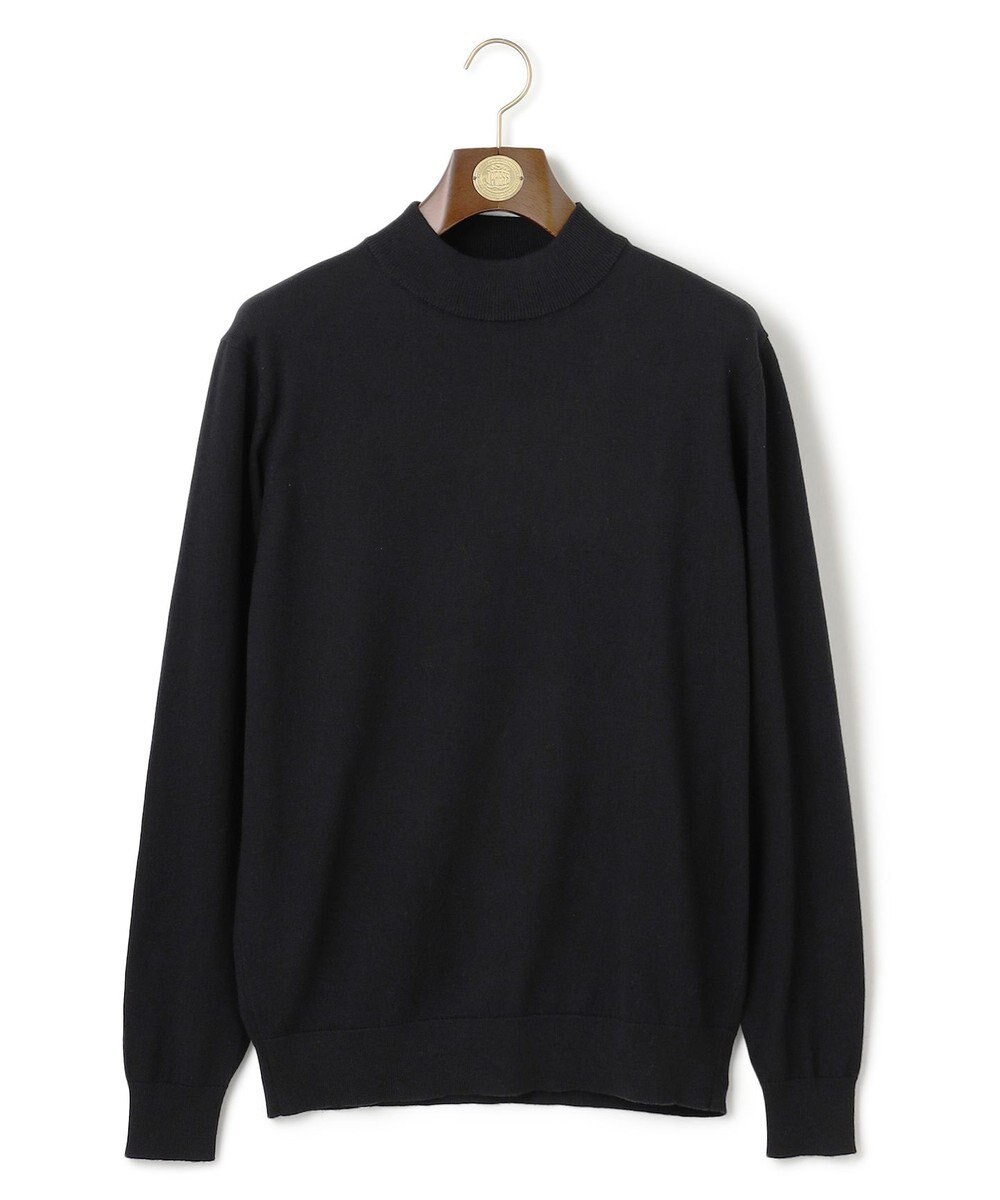 J.PRESS MEN 動きやすさにこだわった立体設計【洗える】コットンカシミヤモックネック ニット 