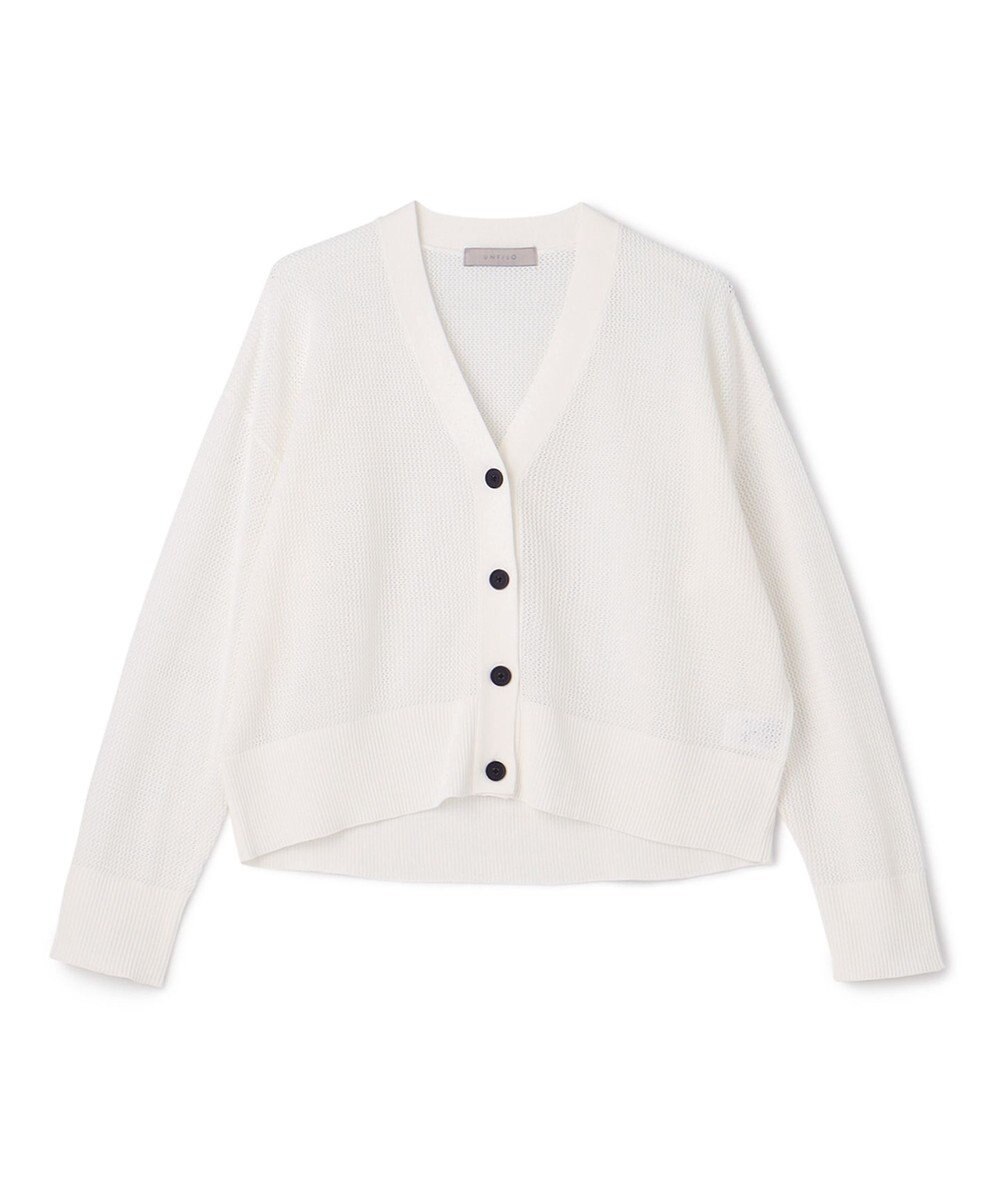 UNFILO メッシュニット カーディガン 