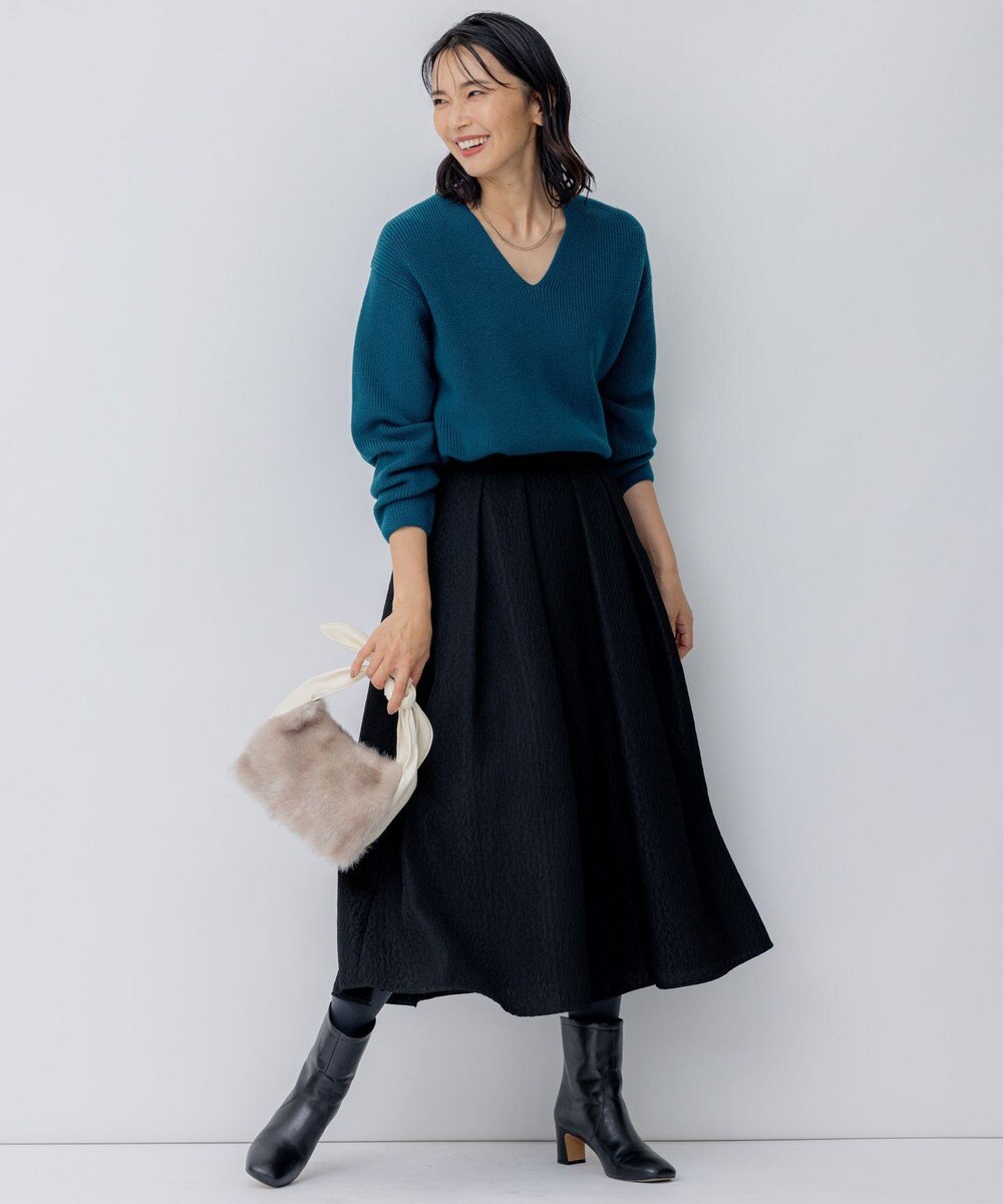 23区 フェイクファー2WAY ショルダー バッグ 