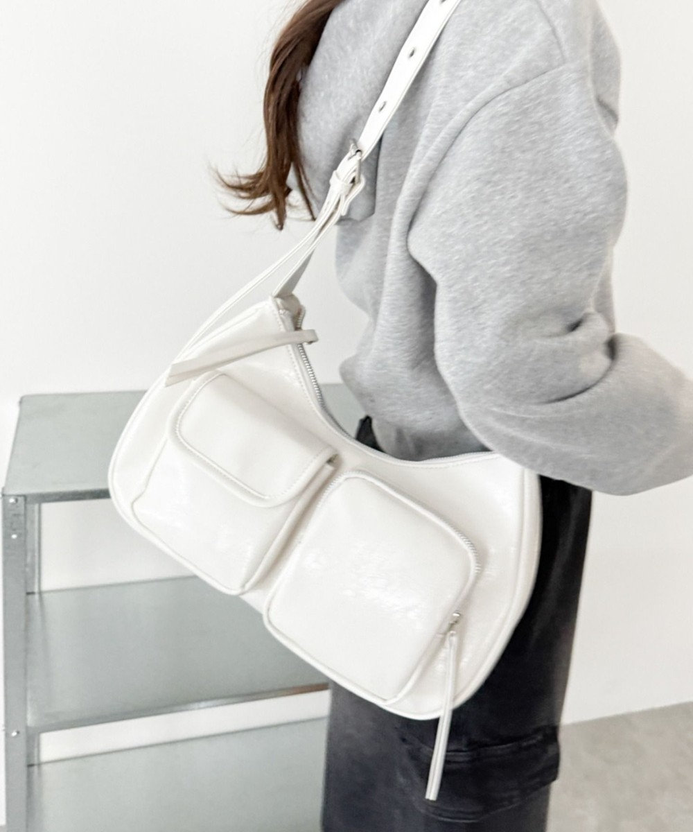 WEGO 立体ポケットハトメベルトバッグ 