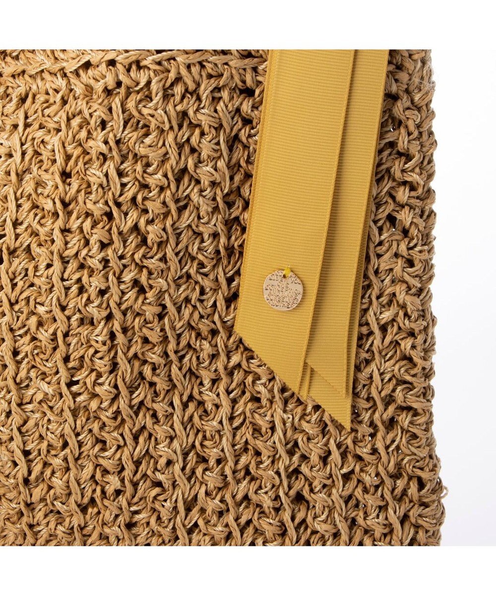 UNBILLION カシュカシュ cachecache / 下がりグログラン柄編みトートバッグ 