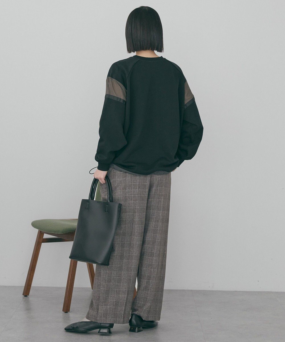 AMERICAN HOLIC 異素材ドロスト配色プルオーバー 