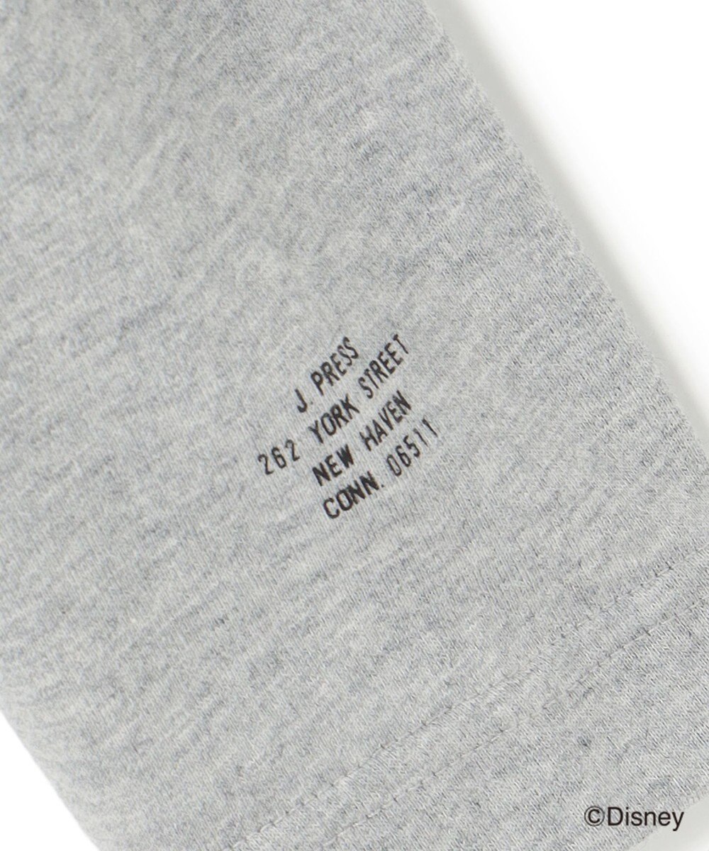 J.PRESS MEN 【DISNEY COLLECTION】【UNISEX】ワンポイントロングスリーブ Tシャツ / ミッキーマウス 