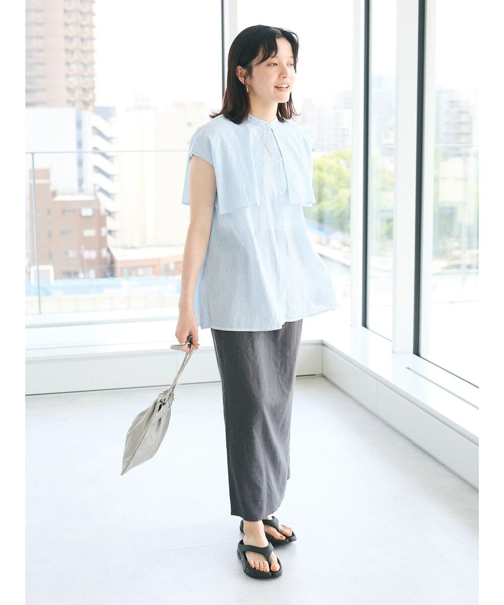 CRAFT STANDARD BOUTIQUE インド綿フリルブラウス 