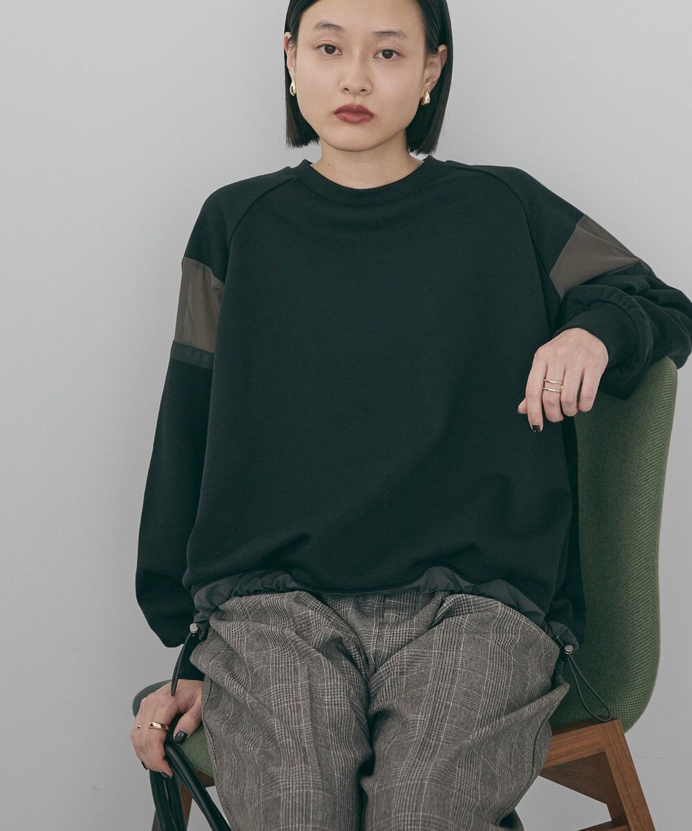 AMERICAN HOLIC 異素材ドロスト配色プルオーバー 