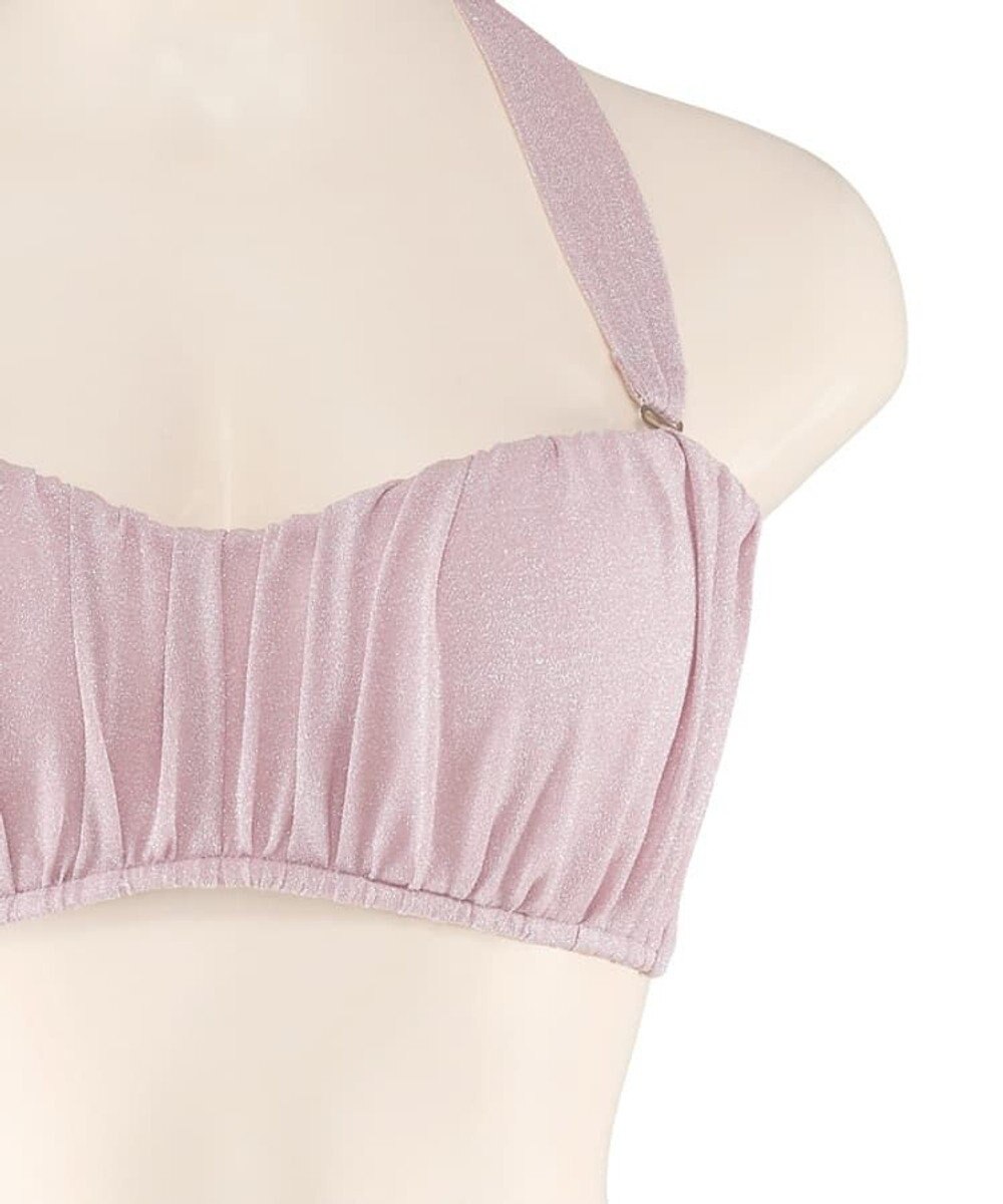 San-ai Resort（三愛水着楽園） 軽い着け心地でしっかり盛れる【楽盛り水着】　ラメギャザーワイヤー水着　9M　【San-ai Resort（サンアイリゾート）】 