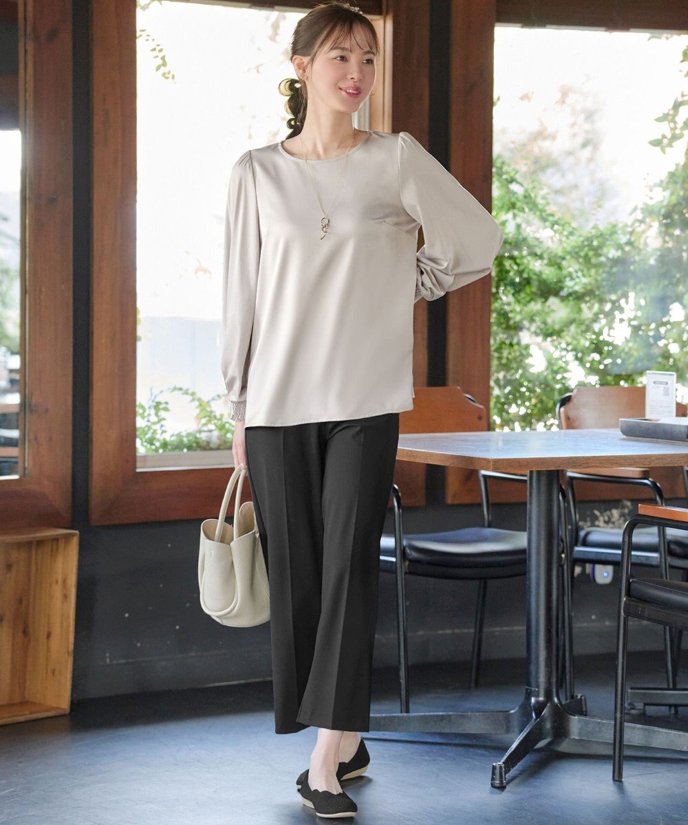 Tiaclasse L 【洗える】ボリュームスリーブブラウス 