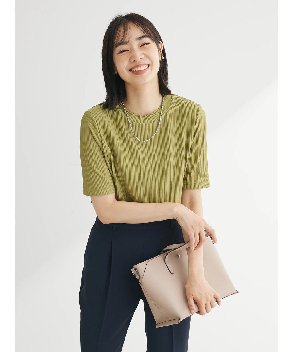 Green Parks プリーツ５分袖プルオーバー 