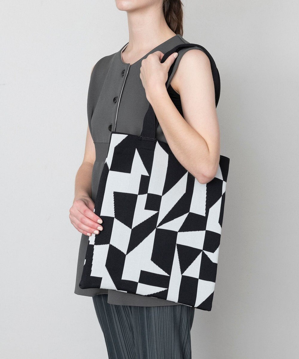 TRICOTE ランダムブロックトートバッグ【軽くて丈夫・A4対応】 