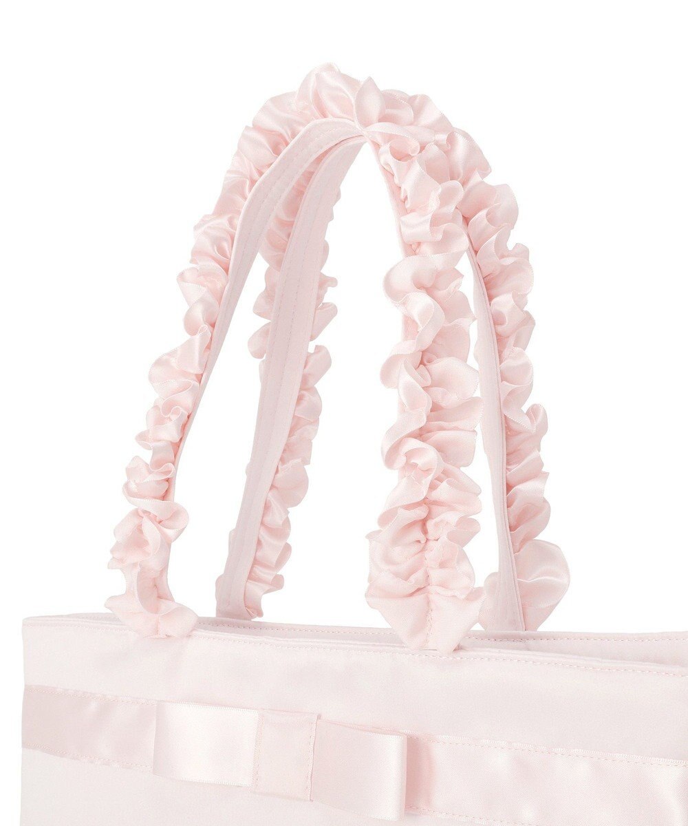 Maison de FLEUR ブランドロゴフリルハンドルトートMバッグ 