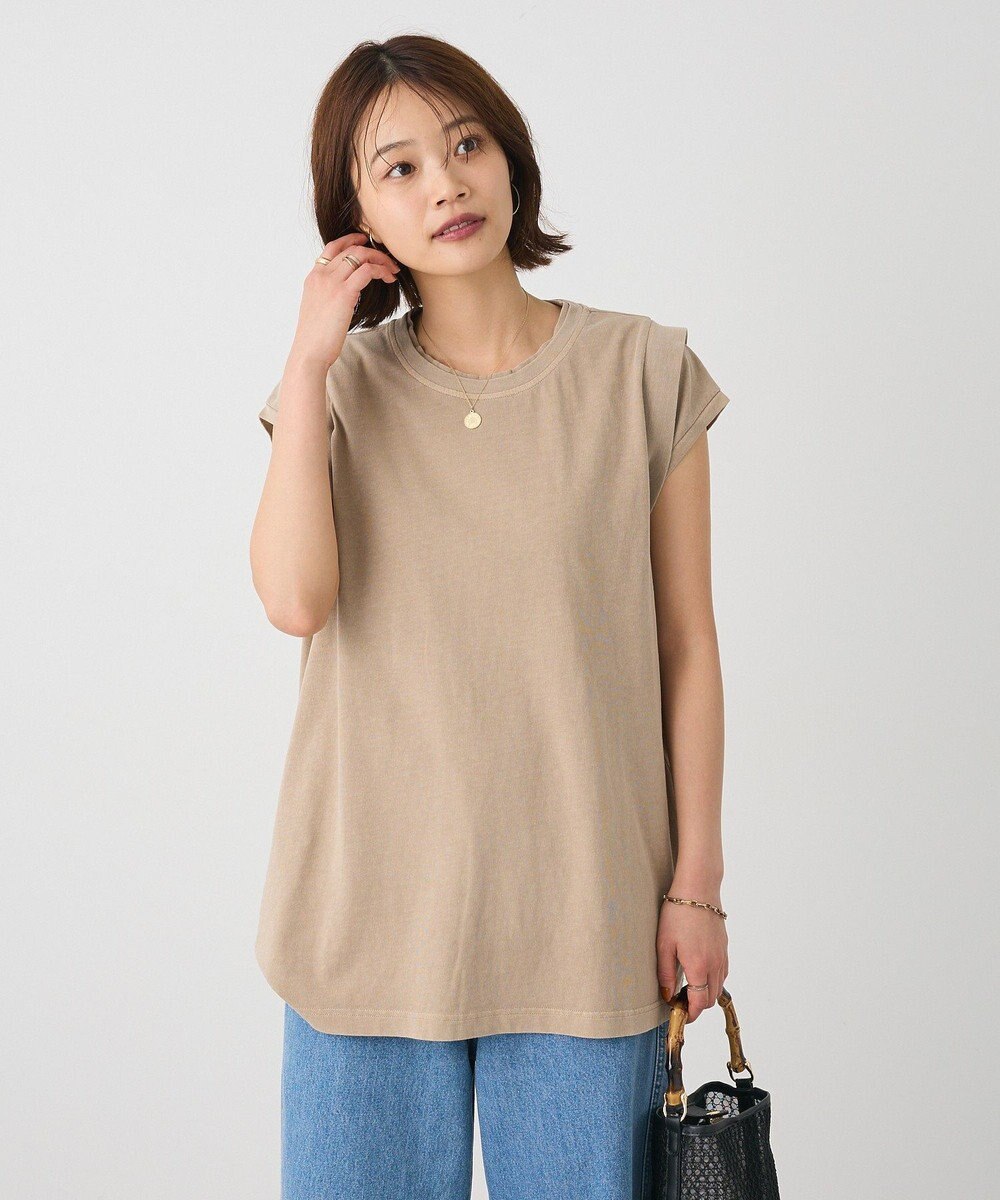 CRAFT STANDARD BOUTIQUE レイヤード風ピグメントカットチュニック 