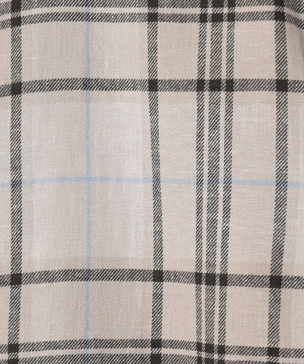 ICB 【洗える】コットンカポックチェック シャツ 