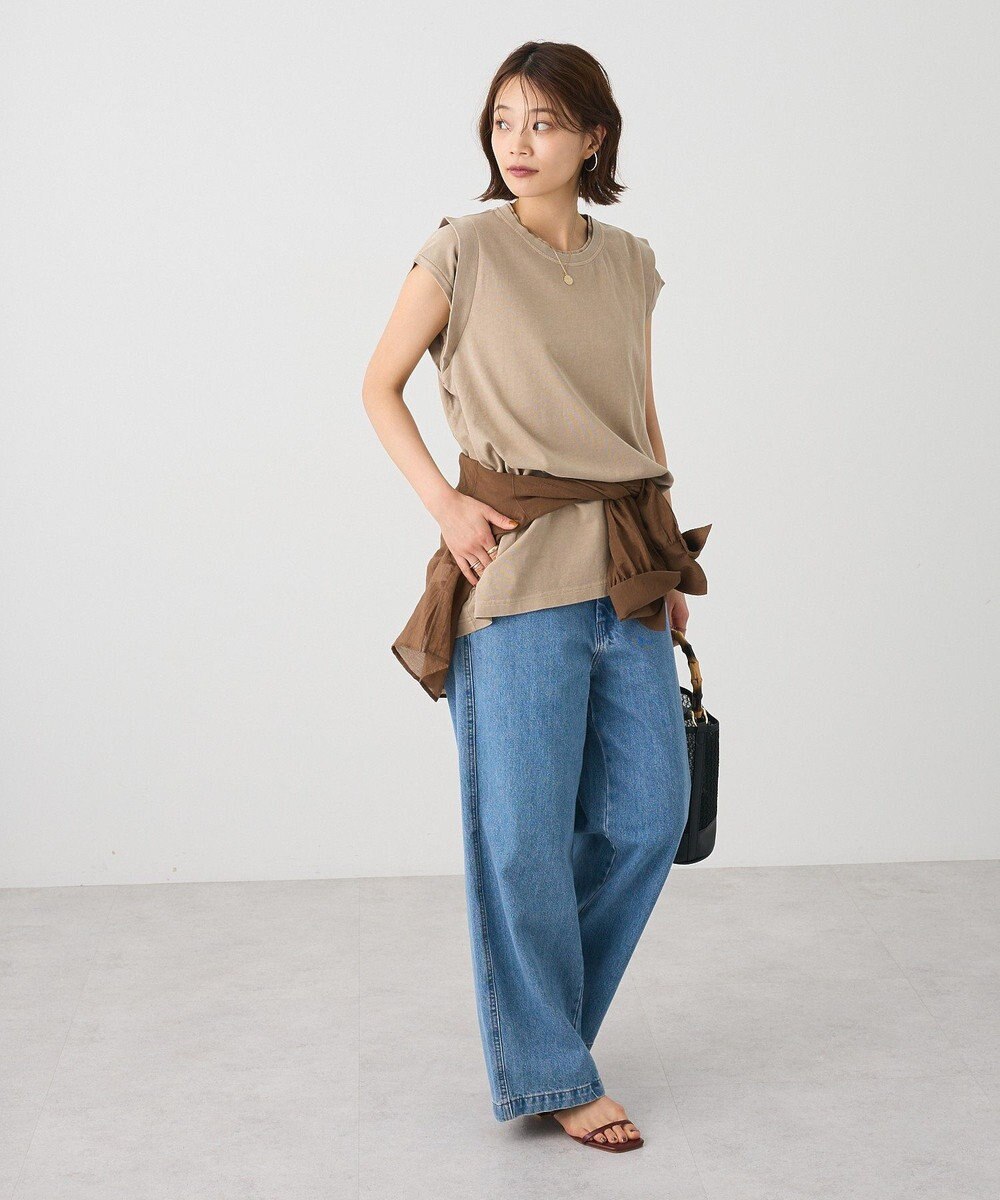 CRAFT STANDARD BOUTIQUE レイヤード風ピグメントカットチュニック 