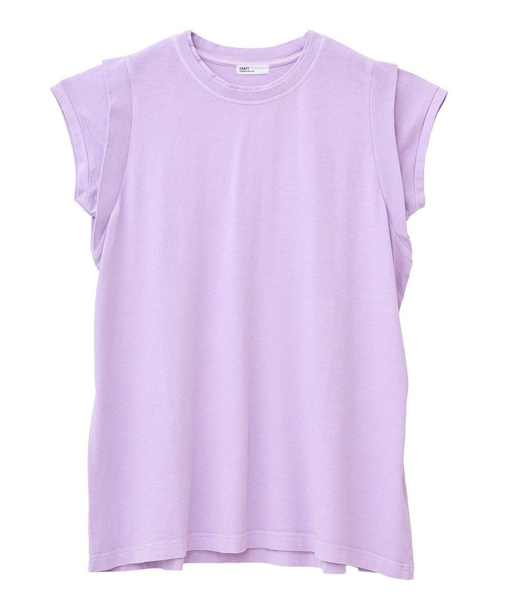 CRAFT STANDARD BOUTIQUE レイヤード風ピグメントカットチュニック 