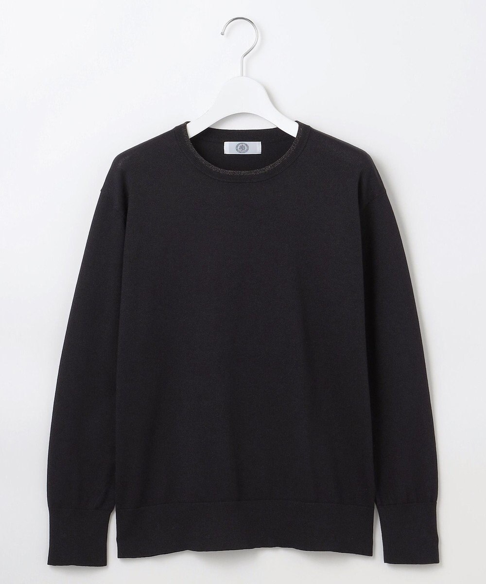 J.PRESS LADIES L 【洗える】スパーク ラメ配色 ニット 