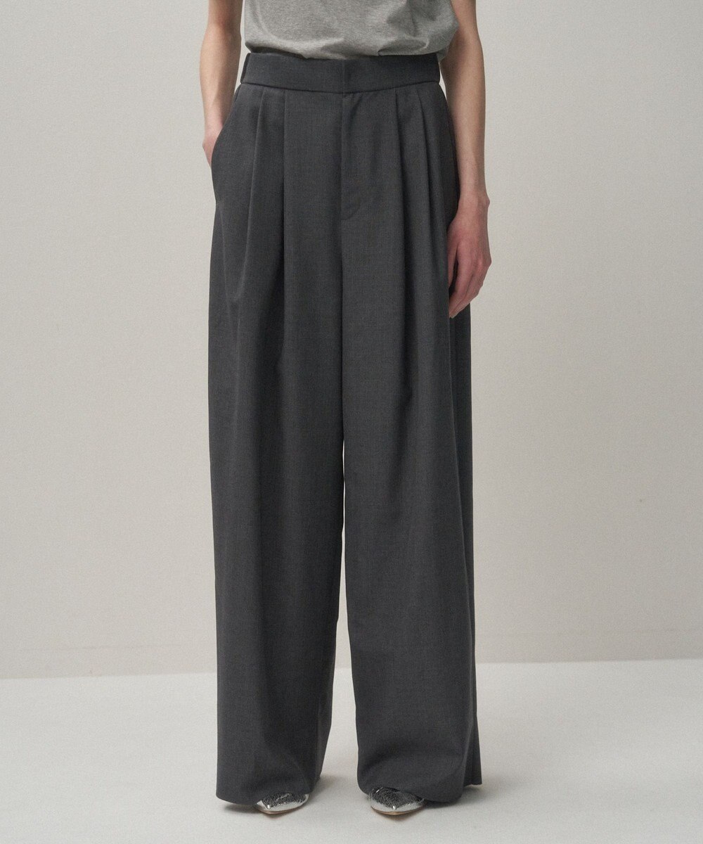 ATON WOOL TROPICAL | ワイドイージーパンツ 