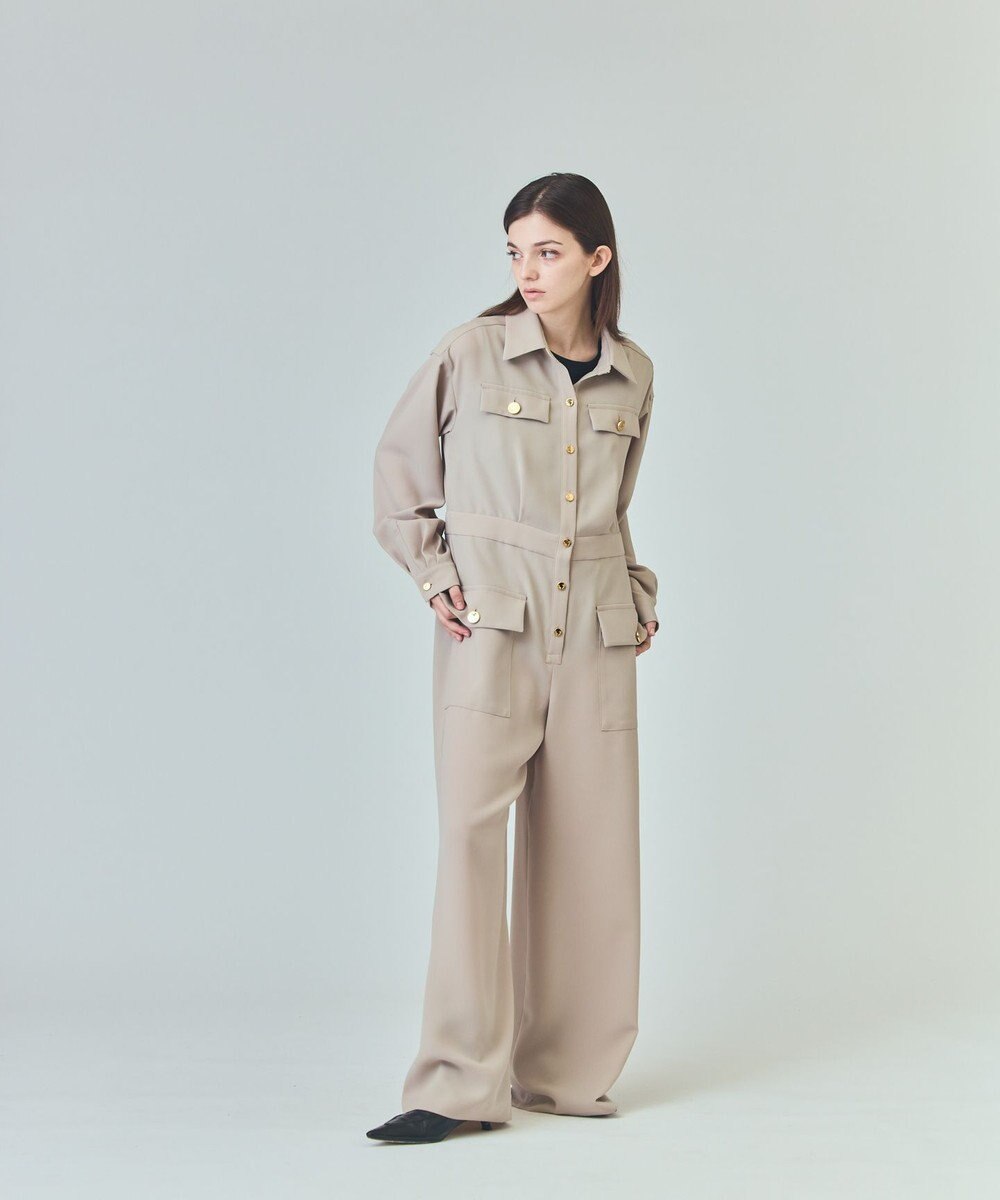 GRACE CONTINENTAL バックサテンオールインワン 