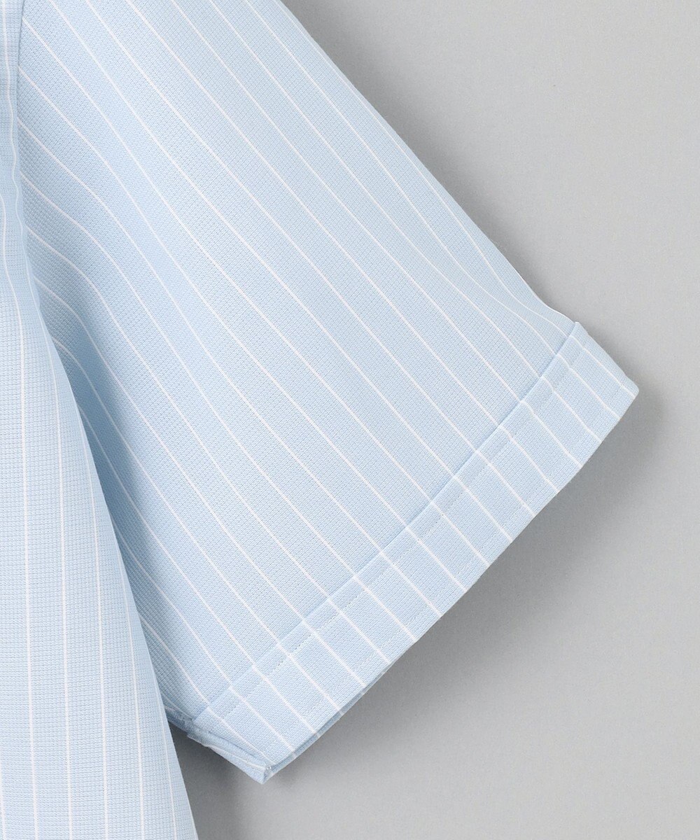 GOTAIRIKU 春夏向け【形態安定】SUMMERPREMIUMPLEATS_スモールワイドカラー 半袖ドレスシャツ（ストライプ/チェック） 