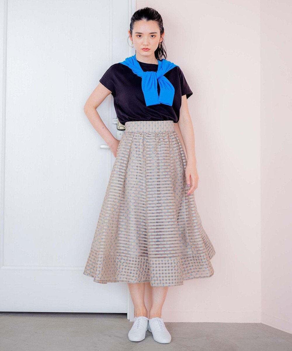 組曲 【洗える・2WAY】シアーニット カーディガン 