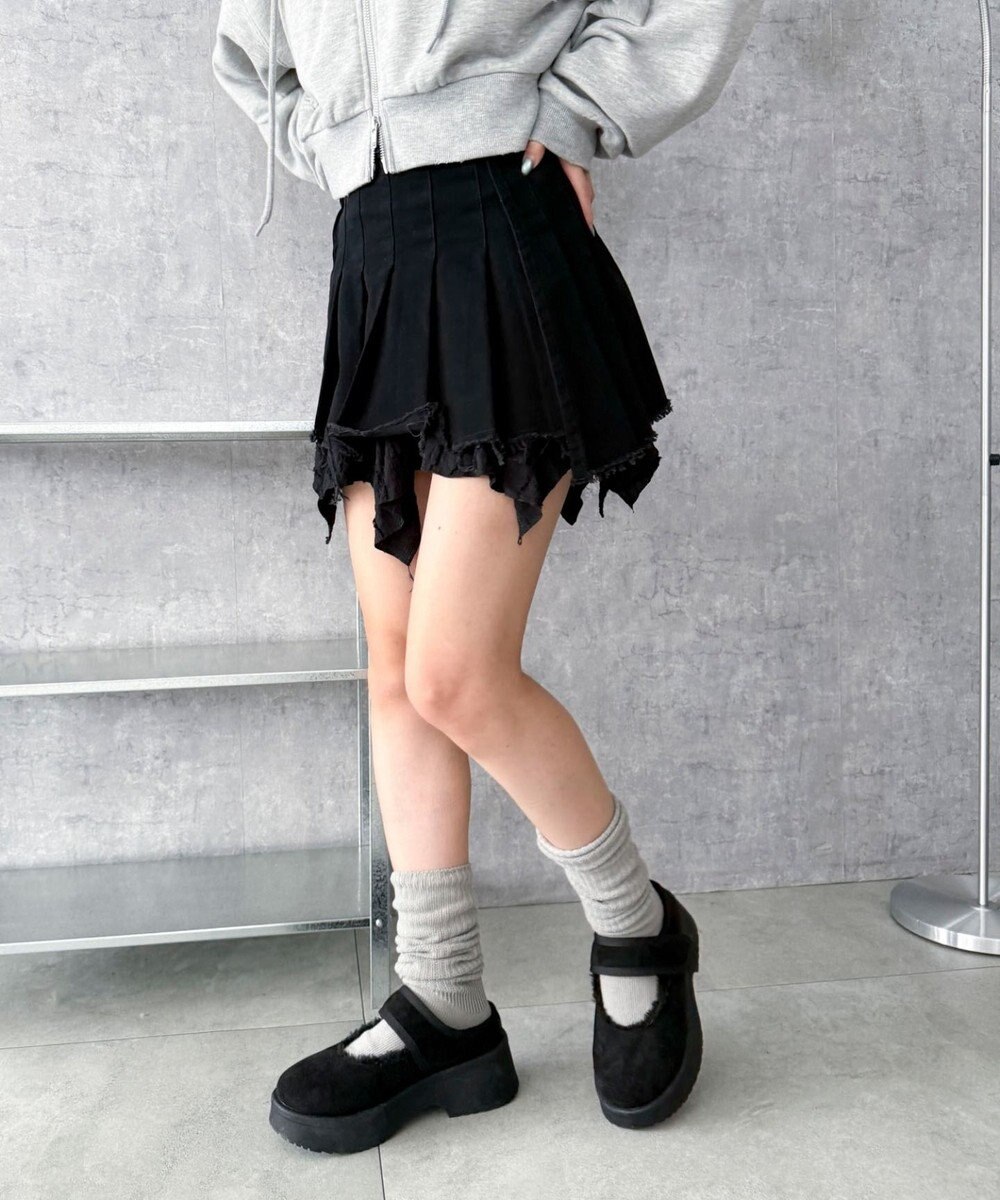 WEGO ムートンタッチメリージェーンシューズ 