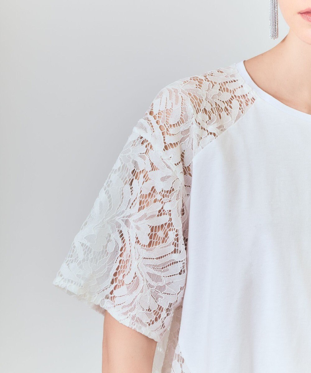 GRACE CONTINENTAL バックレース天竺トップ 