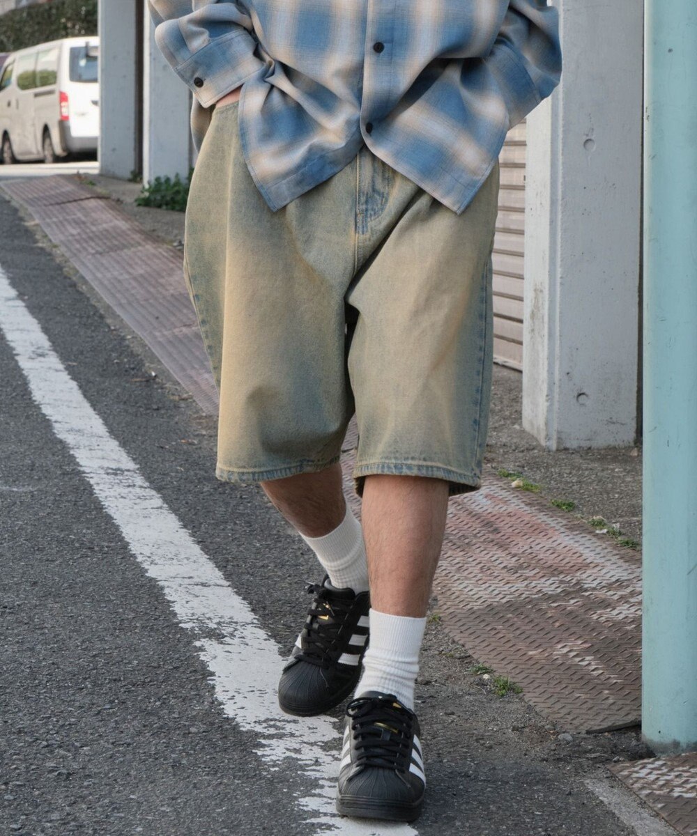 WEGO イージーバギーデニムショーツ 