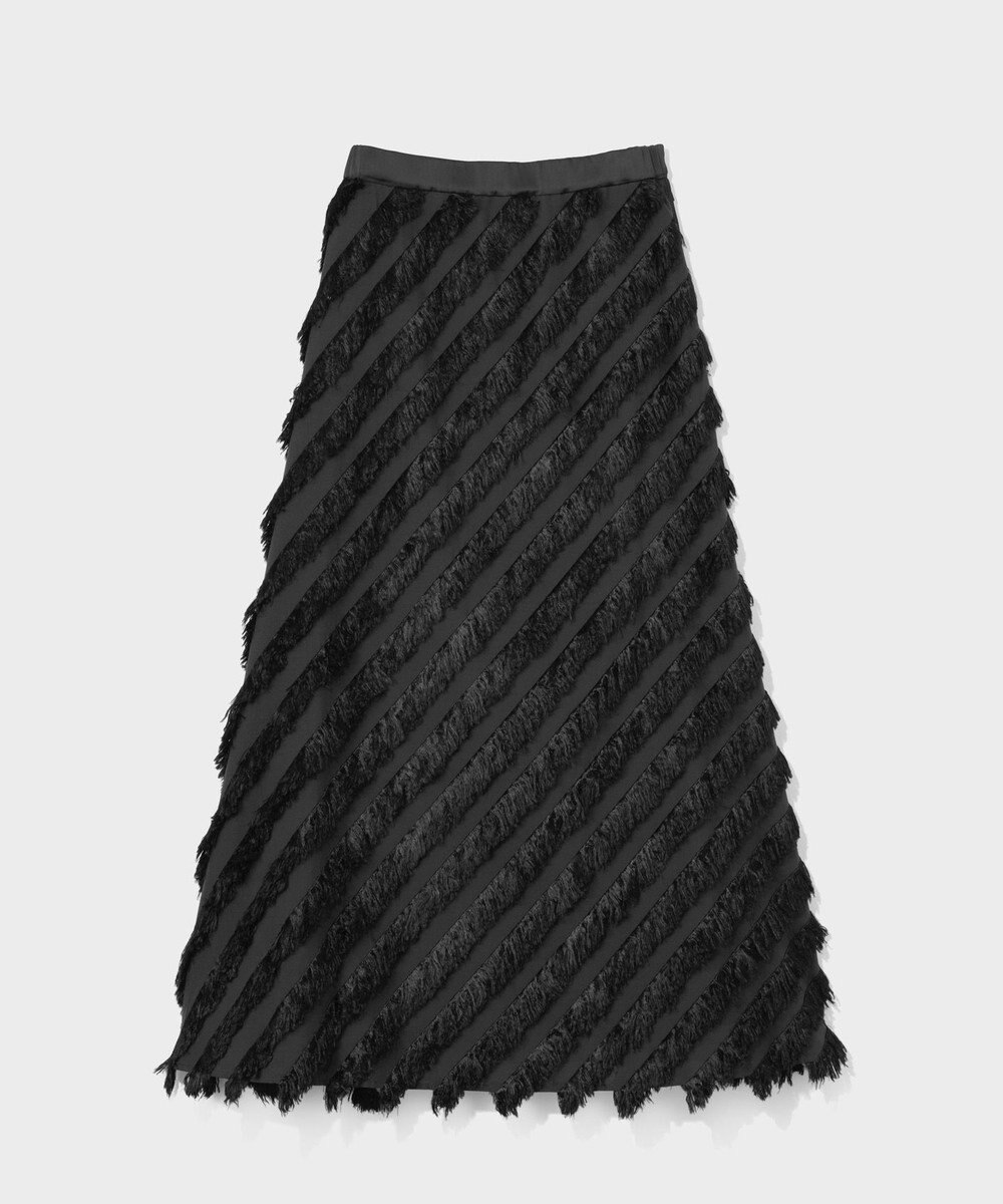 GRACE CONTINENTAL フェザーバイアスロングスカート 