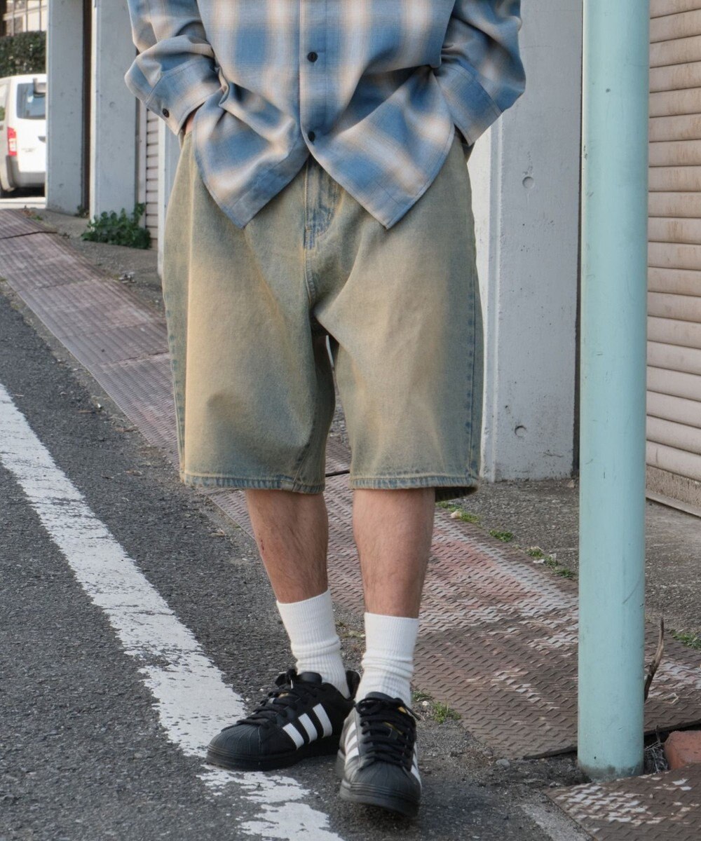 WEGO イージーバギーデニムショーツ 