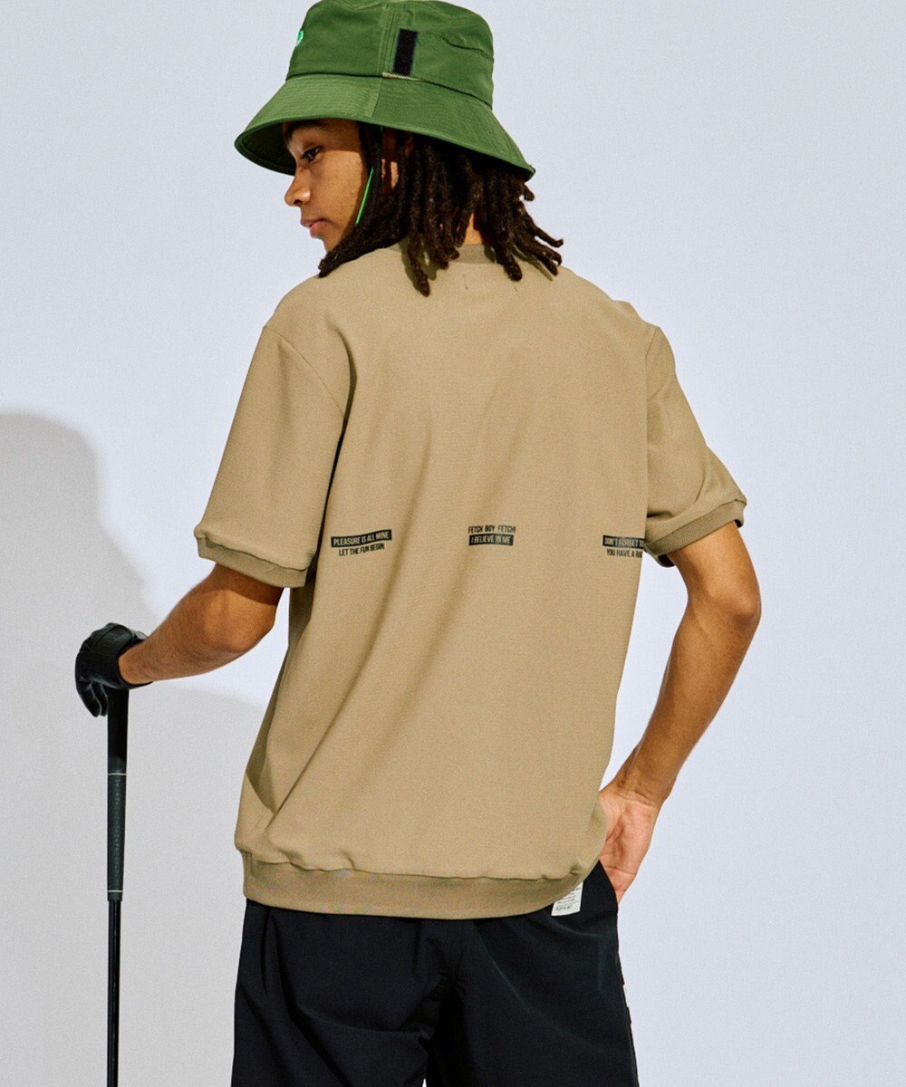 PW CIRCULUS 【吸水速乾 / UV遮蔽率99% UVカット / ストレッチ】【MEN】ベースボールカラーポロシャツ ゴルフ 