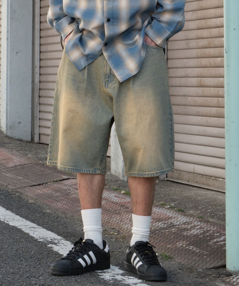 WEGO イージーバギーデニムショーツ 