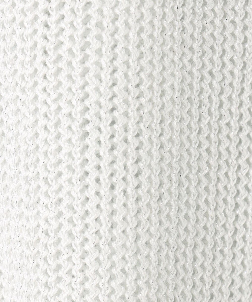 UNFILO L メッシュ クロップドニット 