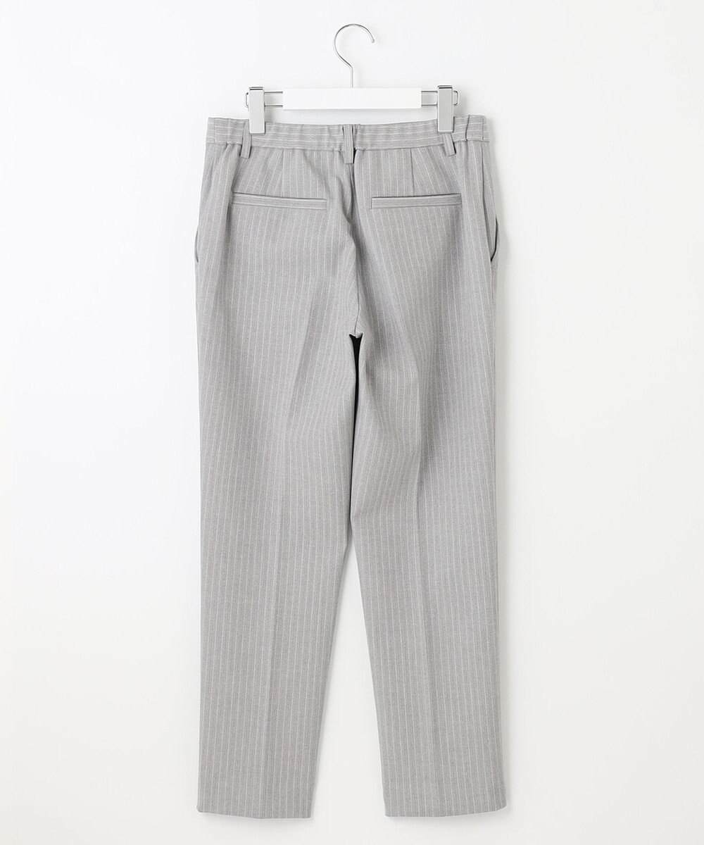 自由区 【XSサイズ～/洗える】TRギャバ ストライプ テーパードパンツ 