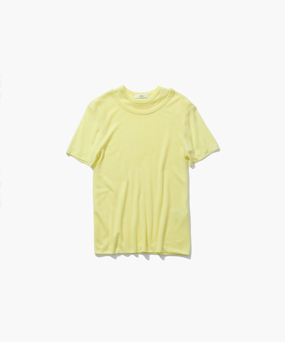 ATON SILK BLENDED CIRCULAR RIB | フィットレイヤードＴシャツ 