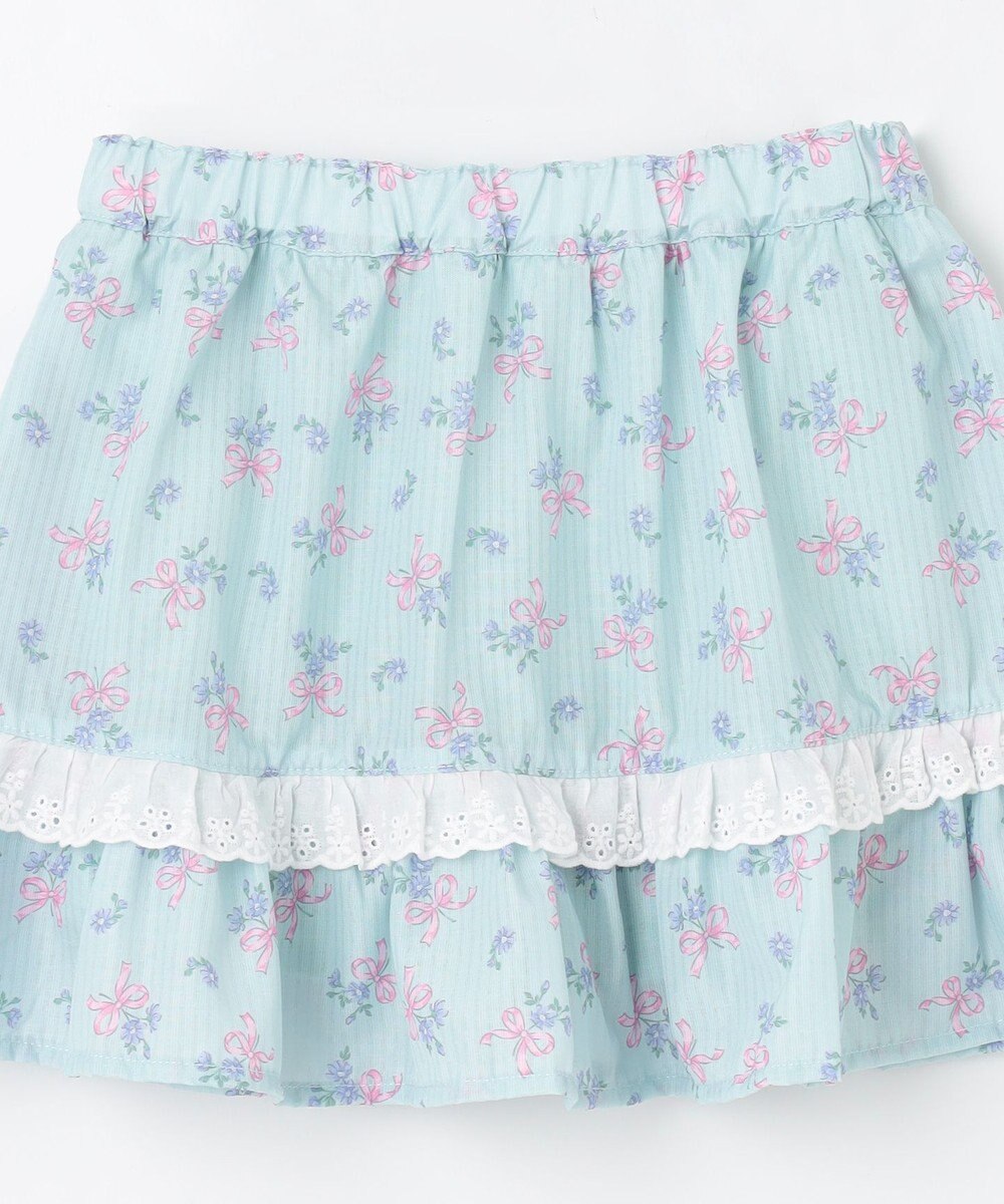 ANY KIDS フラワー×リボン スカパン 