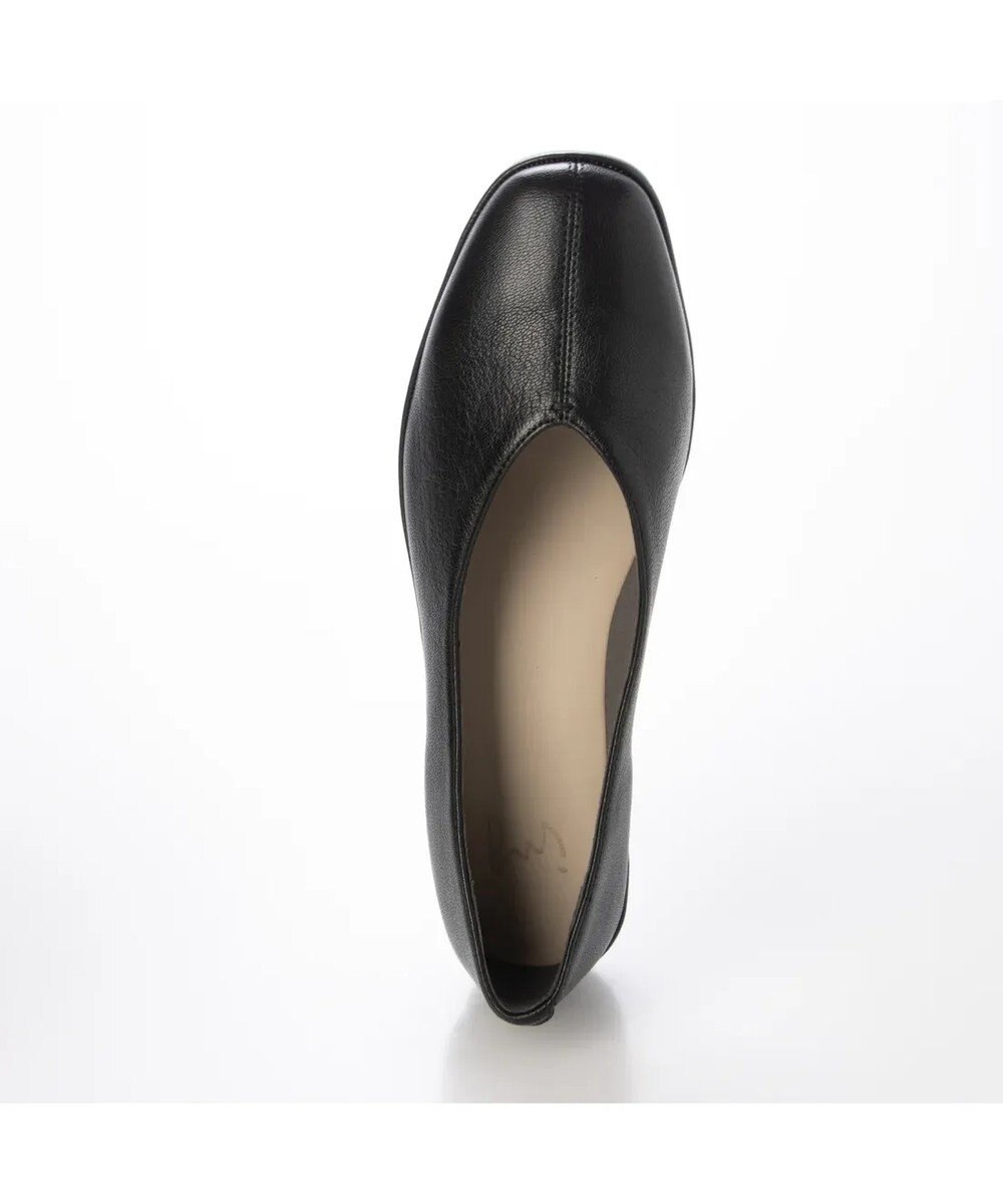 ing <ing>【WEB限定】【サスティナブル】スクエアトゥVカットフラットパンプス 