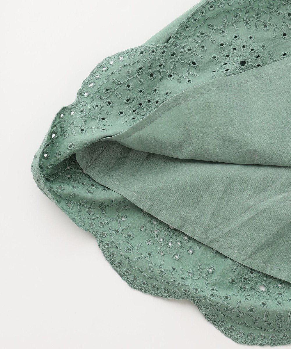 ANY KIDS 裾 刺繍 スカート 