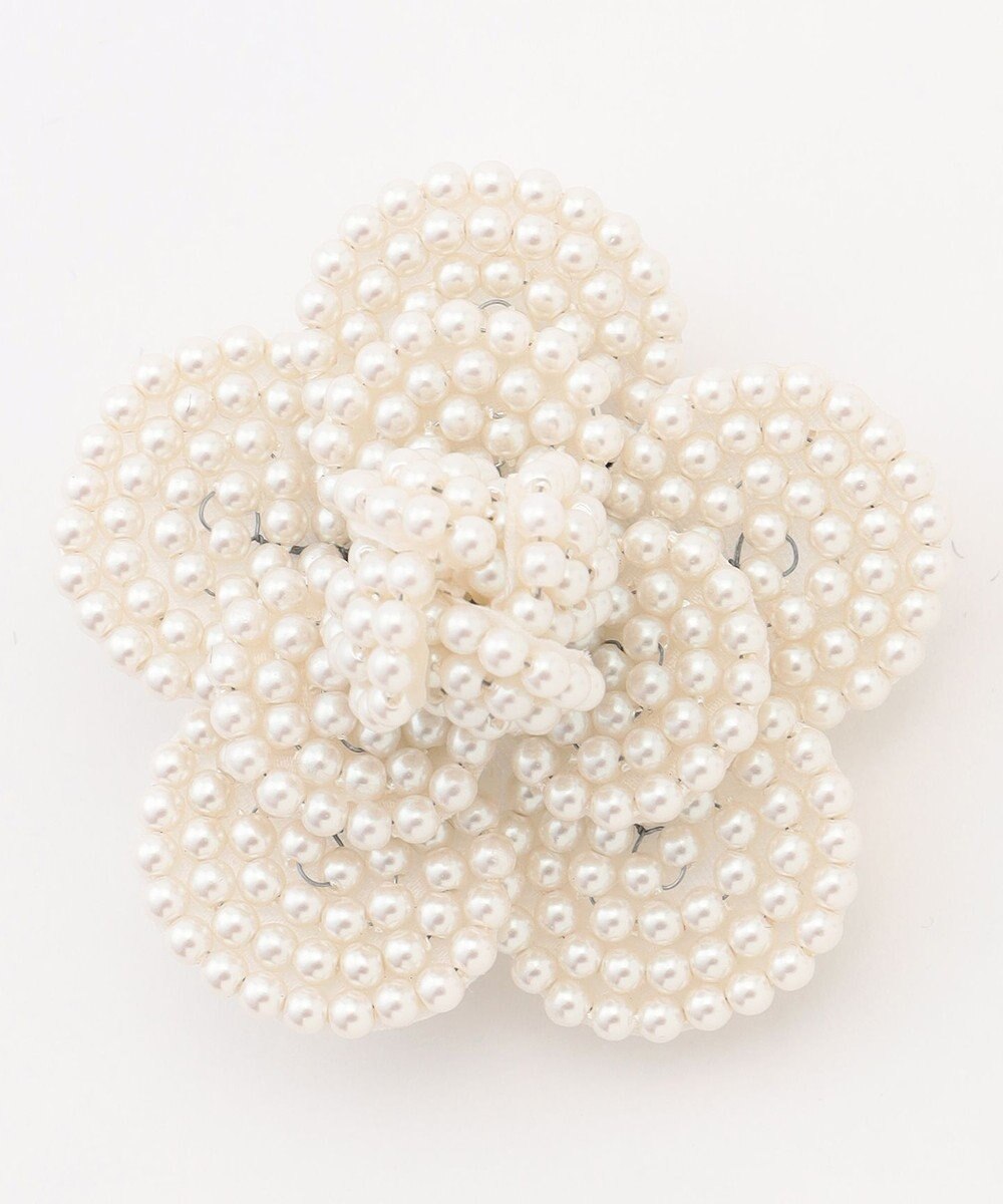 組曲 カメリアビーズブローチ 