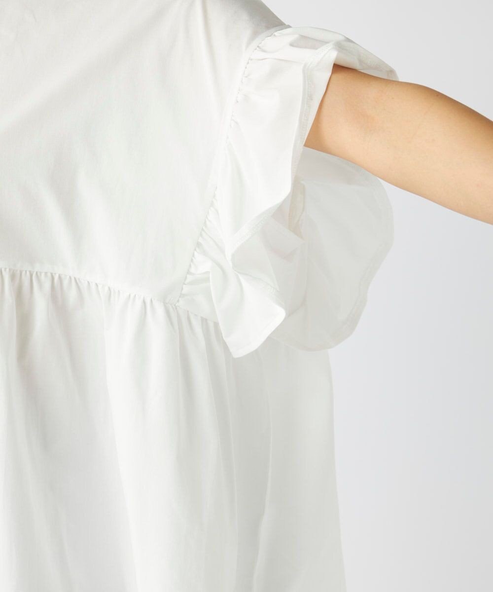 OP／FILA 【Ocean Pacific】らくティブ｜ティアード袖フレアカットソー 