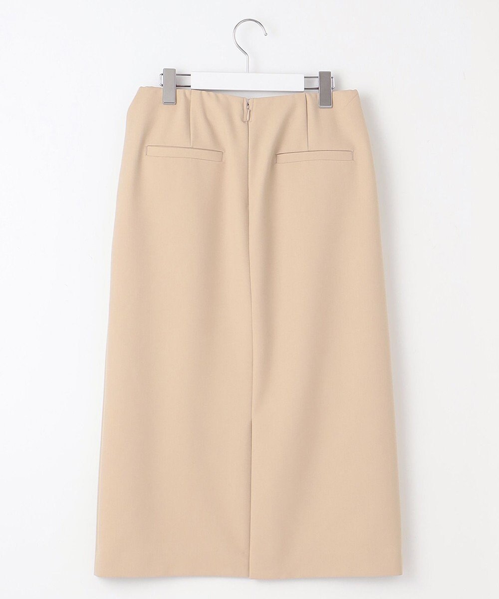 自由区 【洗える】オックスストレッチストレート スカート 