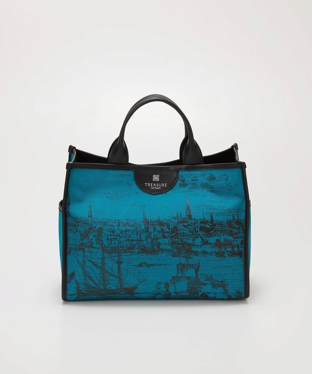 TOPKAPI 【TREASURE TOPKAPI】キャンバス プリント ショルダー付き A4 トートバッグ 