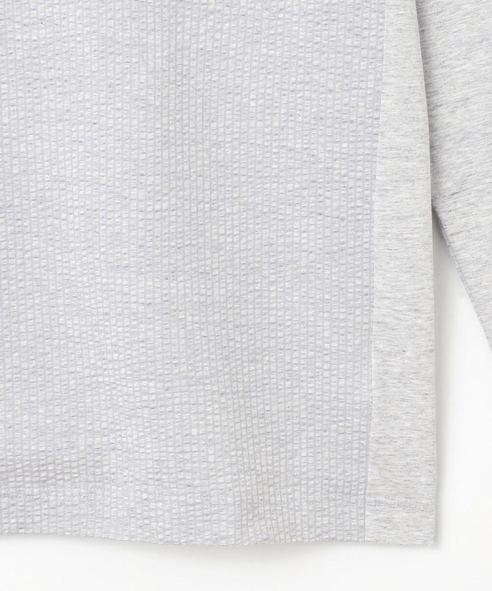 JOSEPH ABBOUD 【オリジナルオーガニックコットン使用】JOE COTTONサッカーVネックシャツ 