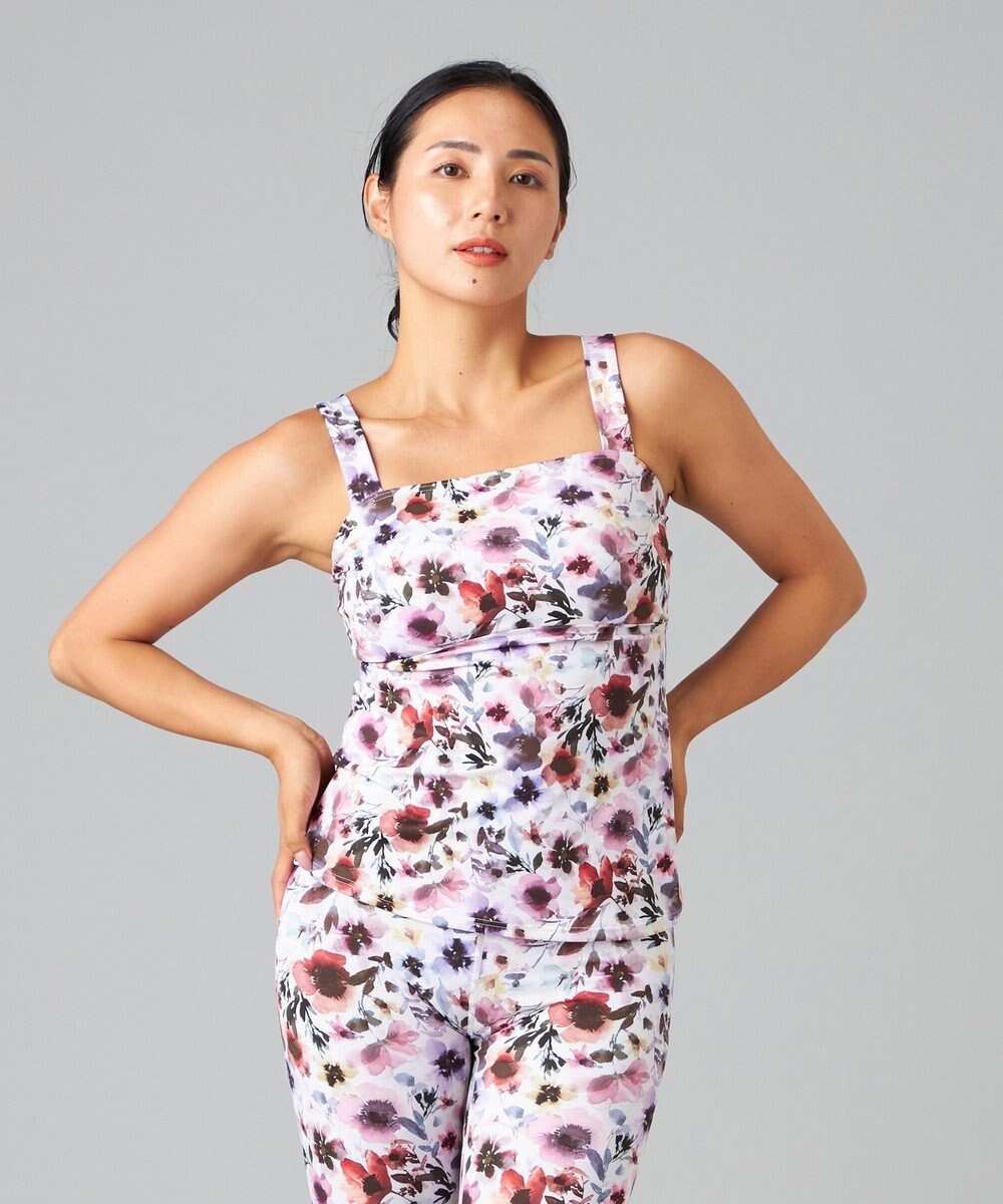 Chacott Chacott BALANCE ウォーターカラーフラワーブラトップ 