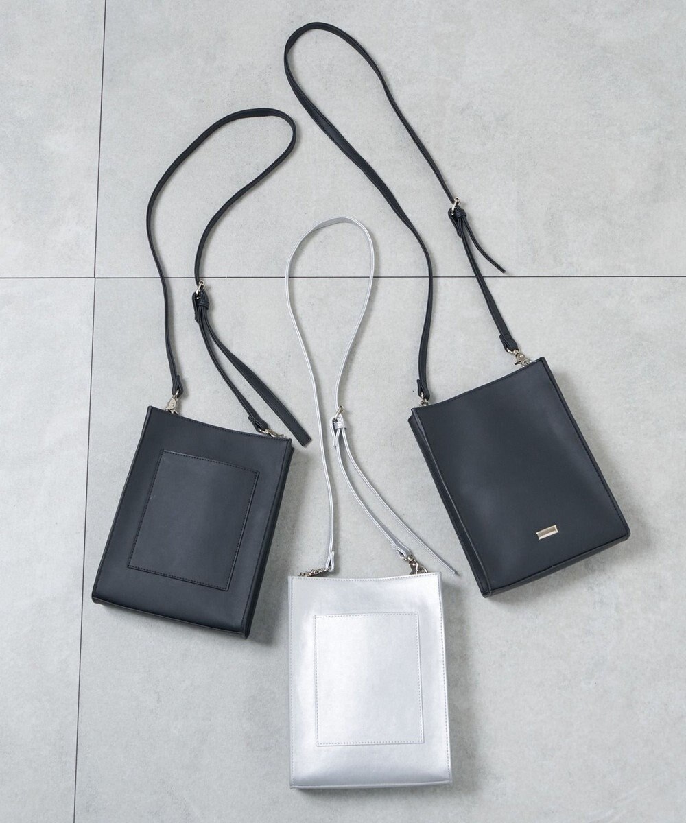 WEGO レザータッチスクエアショルダー 