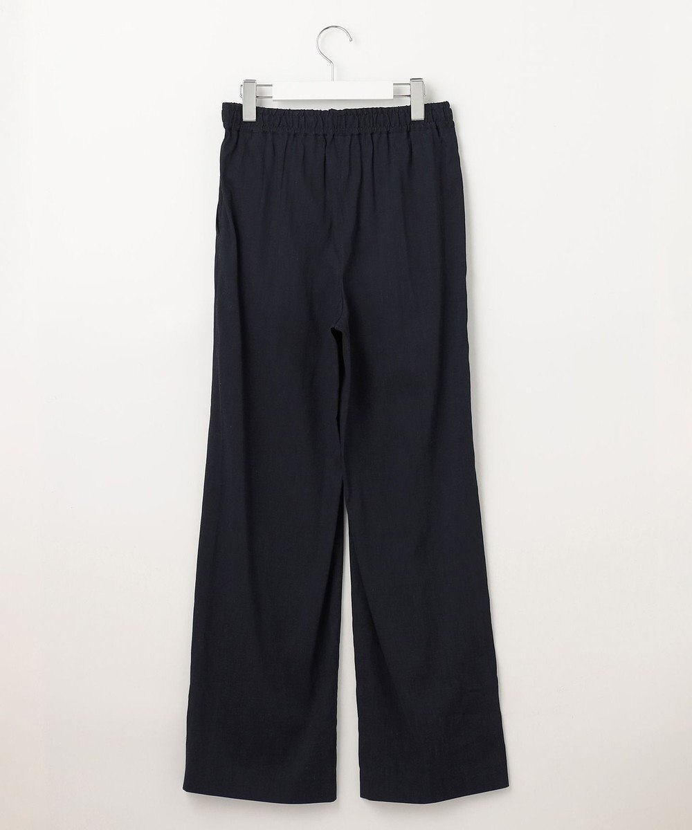 23区 【洗える】リネンレーヨンストレッチ ドロスト パンツ 