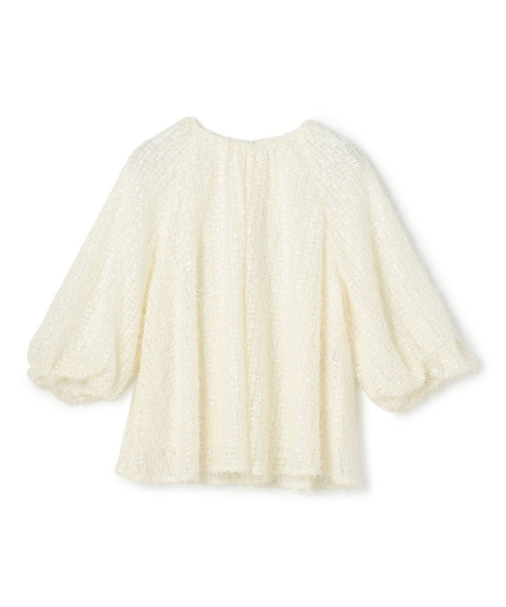 UNFILO エアリーヤーン ギャザーブラウス 