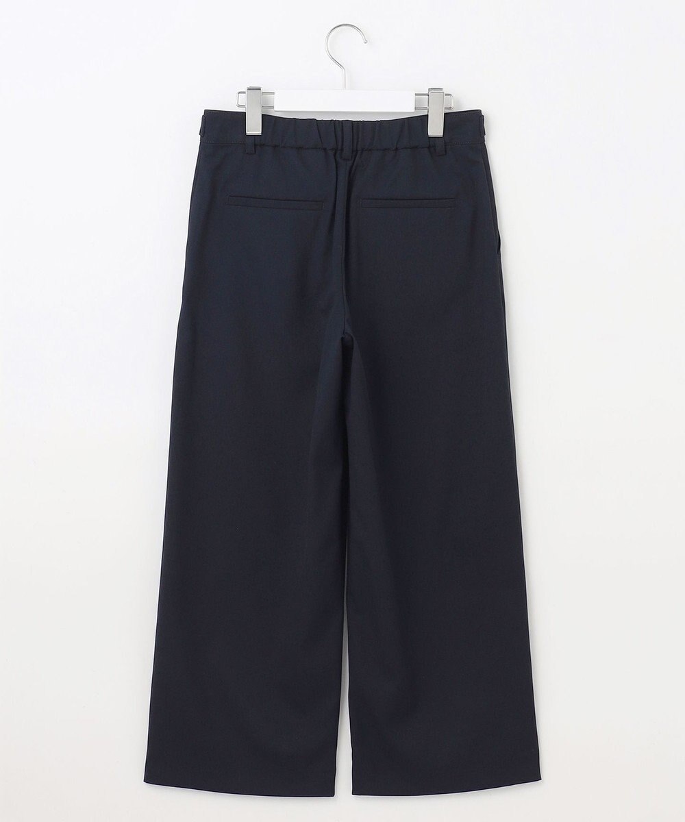 J.PRESS LADIES L 【洗える】シャークスキン セミワイド パンツ 